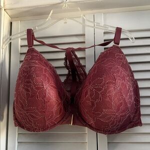 Cacique - Lace Push-Up Bra - Burgundy 42G